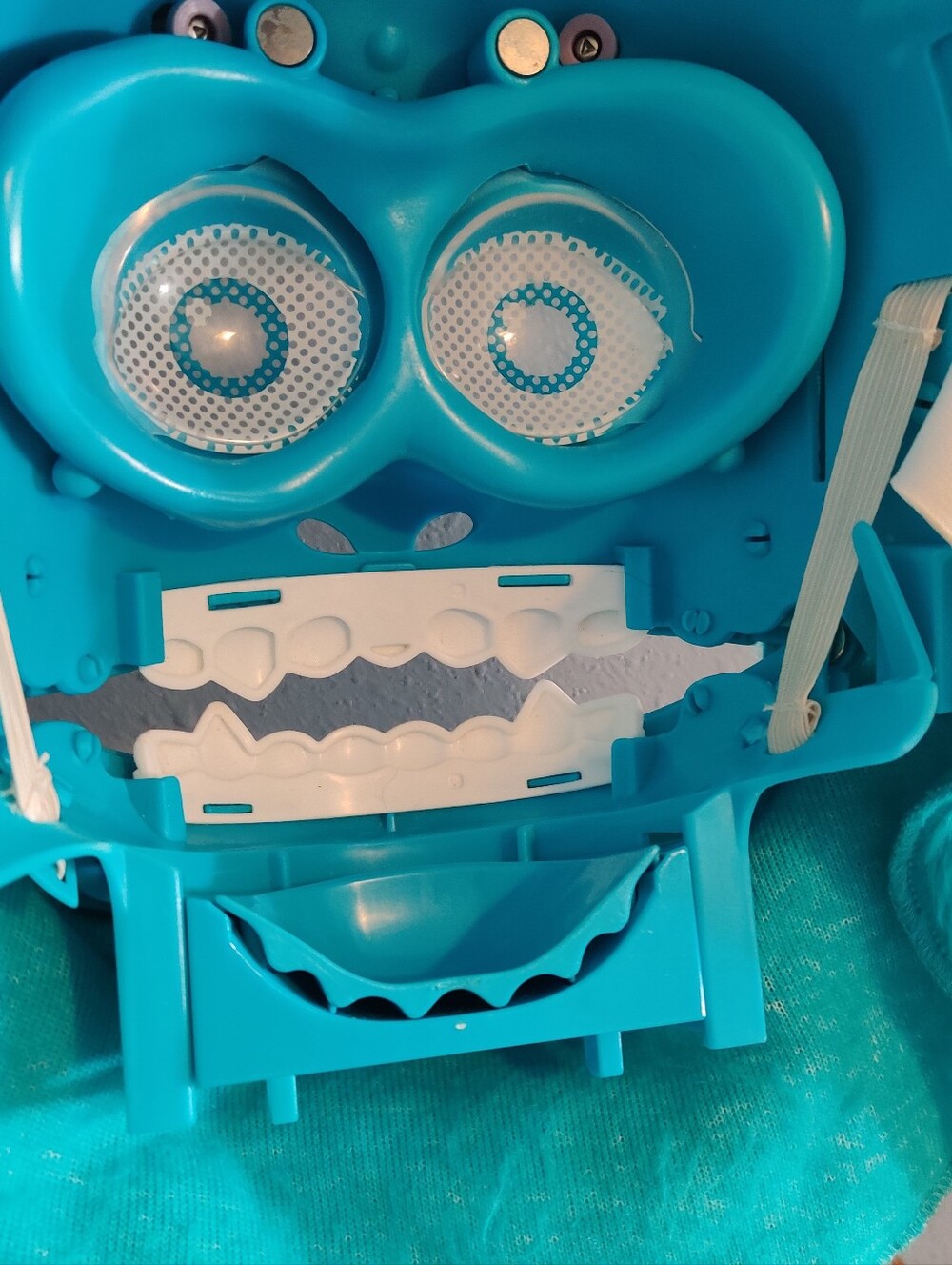 Disney Pixar Monsters Inc University Sulley Mask Costume Face Moving Jaw Mouth - Picture 5 of 9